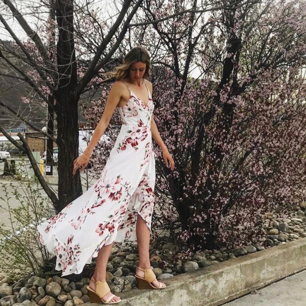 Floral Wrap Dress